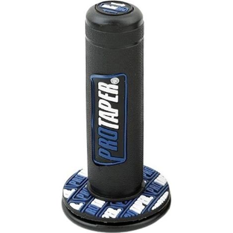 Universal Dual Density Rubber Handlebar Grips For Off-Road Vehicle, Blue, 1 Pieces (1/5)