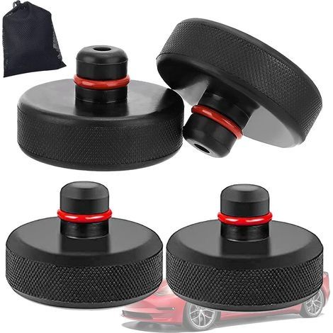 Jack Pad Bloc pour Tesla Model 3/S/X/Y, Coussinet de Levage 4 Support de Cric Tesla Tampon Coussin, Cale Universelle et Résistant Protéger Bas de Caisse de Voiture (1/5)