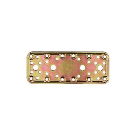PIASTRA DI GIUNZIONE PESANTE DRITTA LARGHEZZA MM.65 ART.772- - mm.180x65 - spessore mm.2,2 - 25 pezzi ALDEGHI
