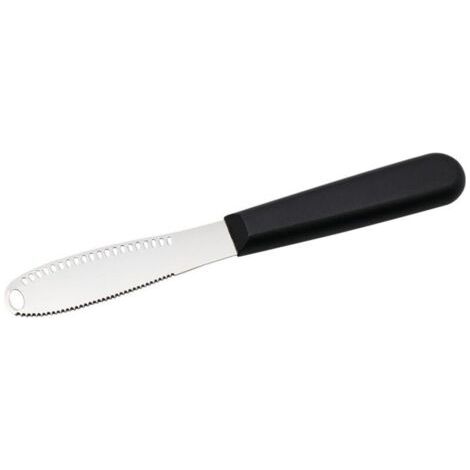 Couteau à beurre perforé, couteau à confiture, spatule en acier inoxydable, spatule à fromage dentelée, usine