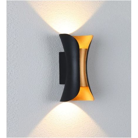 10-W-LED-Wandleuchte, warmweiß, IP65 wasserdicht, Aluminium, für den Innen- und Außenbereich (1/5)