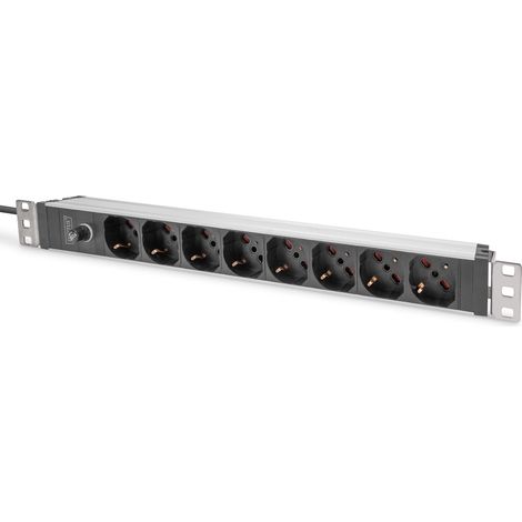 DIGITUS DN-95410-IT multipresa in alluminio 8 prese (1/5)