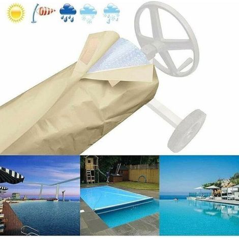 Couverture Enrouleur - Pour Bache Solaire - Protection UV Et Imperméable - Dimensions Variées - 1 Pièce (1/5)