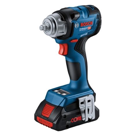 Bosch Professional 18V System atornillador de impacto a batería GDS 18V-320 C (par apriete 320 Nm y par arranque 540 Nm, 2 baterías ProCORE de 4,0 Ah, cargador, módulo Bluetooth GCY 42, en L-BOXX) (1/5)