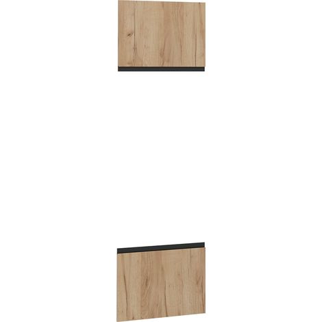 Façade de cuisine R-Line, Chêne de force doré, 59.6x76.6cm façade de meuble pour meuble micro-ondes, Vicco (1/5)