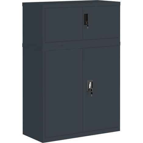 Maison Exclusive - Armadio Classificatore Antracite 90x40x130 cm in Acciaio