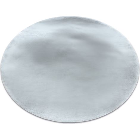 Tapis TEDDY NEW dream 47 cercle Shaggy argent très épais, en peluche grey cercle 160 cm