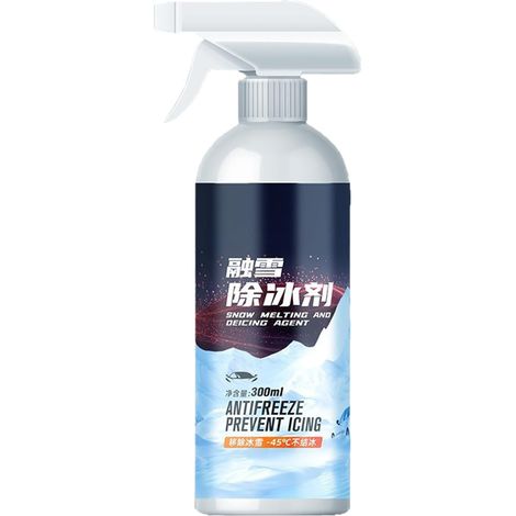Dégivreur de pare-brise – Spray dégivreur de fenêtre de voiture, élimination rapide de la glace et du gel, solution antigel facile à utiliser  Protection hivernale fiable pour les trajets (1/5)