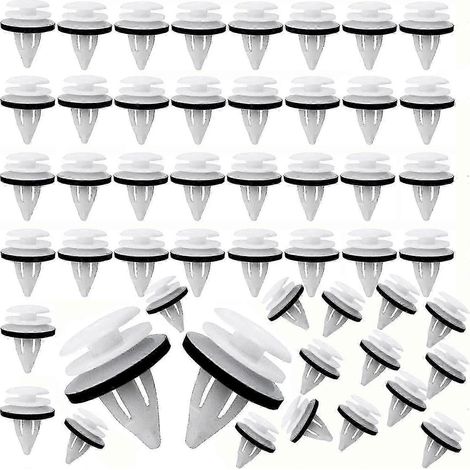 50 clips de fixation pour voiture, clips universels, rivets en plastique, fixations pour garnitures de carrosserie (portières, panneaux) Wuqx-Good (1/5)