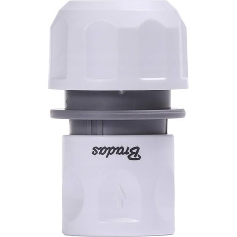BRADAS WHITE LINE RACCORD DE TUYAU RÉDUCTEUR RAPIDE AVEC RACCORD DE TUYAU 1/2''-3/4'' POUR LE JARDINAGE, L'EAU, LE JARDINAGE