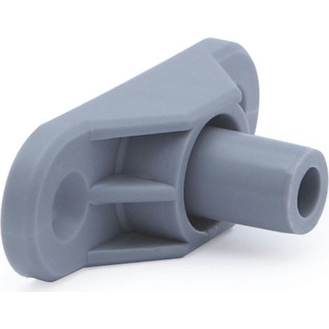 HERRAJES ALK terminal plastico gris para barra volteador , (1/2)