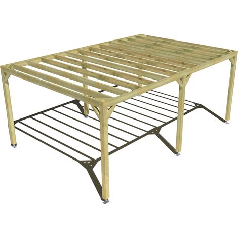Pergola bois • 6m x 4m • indépendante • sens profondeur • livraison comprise (1/3)