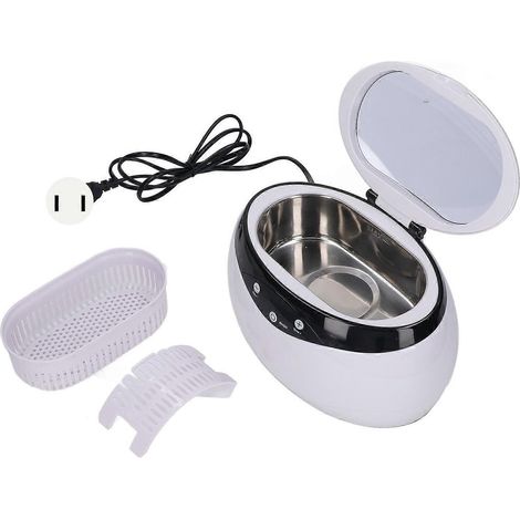 Ultraschall-Schmuckreinigungsgerät, tragbar, 650 ml, 40 kHz, für Uhren, Schnellreinigung, US-Stecker A