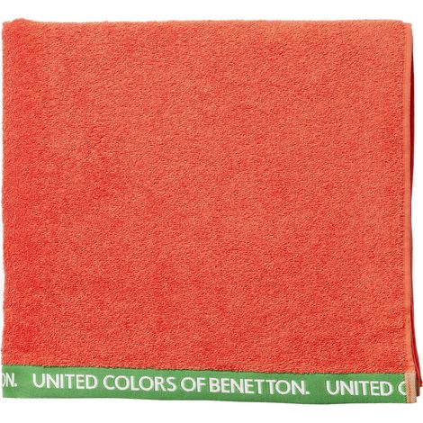 TOALLA PLAYA 90X160CM 380GSM 100% ALGODÃN VELOUR ROJO RAINBOW BENETTON
