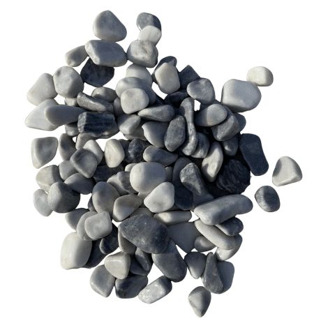 Lot de 10 sacs de +/- 25 kg - Galet Bleu Gris De Marbre 15/25 (1/4)
