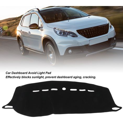 Armaturenbrettschutz für Peugeot 208/2008, Anti-Licht-Sonnenschutzblende in Schwarz (2013-2018) (1/5)
