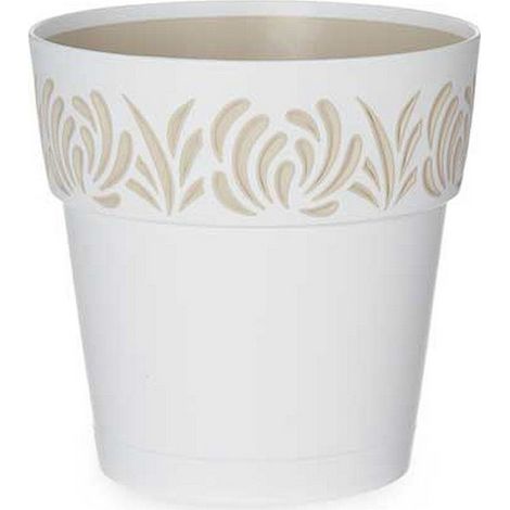 Pot auto-arrosant Gaia Blanc Plastique (15 x 15 x 15 cm) (1/2)