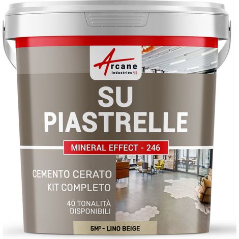 Microcemento su piastrelle - 5 m² (in 2 strati) Lino Beige - ARCANE INDUSTRIES