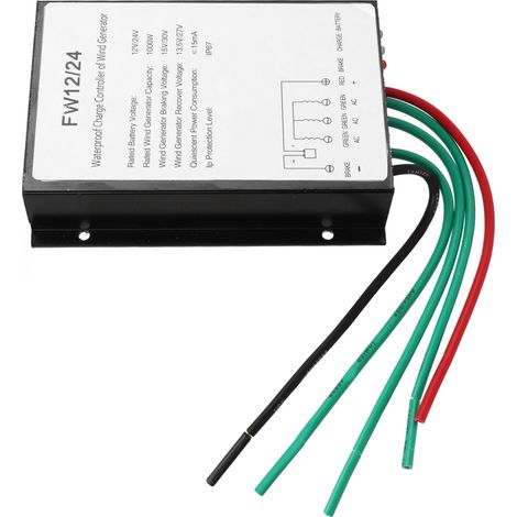 1000W wasserdichter Hybrid-Solar-Windregler, Windturbinen-Laderegler mit LED-Anzeige, IP67 Mischgenerator, Überlastschutz. (1/5)