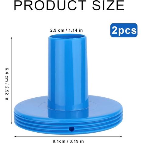 2pcs Connecteur de Crépine pour Raccord de Piscine Intex 1-1/4", Remplacement Connecteur Crépine 11070 Compatible avec Intex 26183MW 26165EH 26167E 26175EH 26191EH (1/5)
