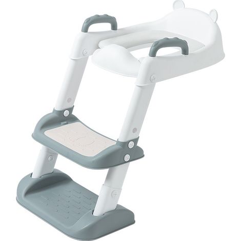 Reducteur Toilette Enfant Toilette Abattant WC avec Reducteur blanc (1/5)