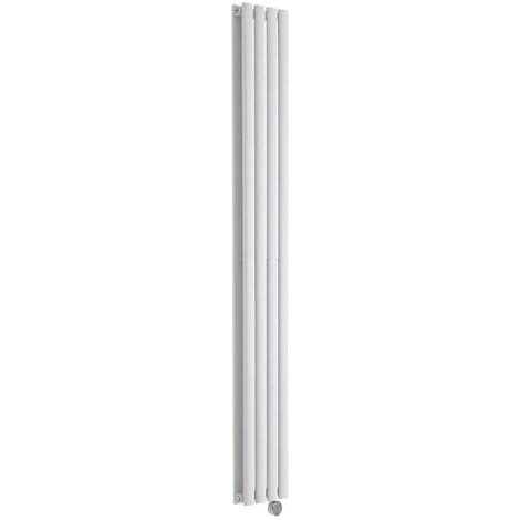 Hudson Reed – Radiateur électrique vertical 178 cm – Double puissance 1200W – Acier blanc – Design compact pour gain de place – Garantie 20 ans (1/5)