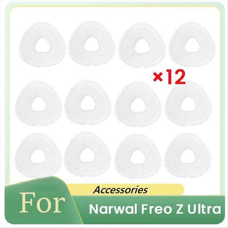 Packung mit 12 Reinigungstüchern für den Narwal Freo Z Ultra Saugroboter – Ersatzteile