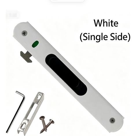 Quincaillerie De Porte Serrure De Porte Coulissante Anti-Oxydation Résistante À L'usure, Loquet De Verrouillage De Porte En Acier Inoxydable, Pour Fenêtre De Bureau À Domicile (1/4)