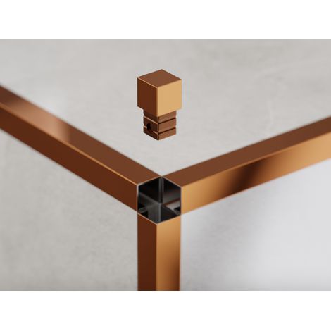 Version angulaire pour profilés en acier inoxydable affûtés QS 1cm - cuivre brillant (1/4)