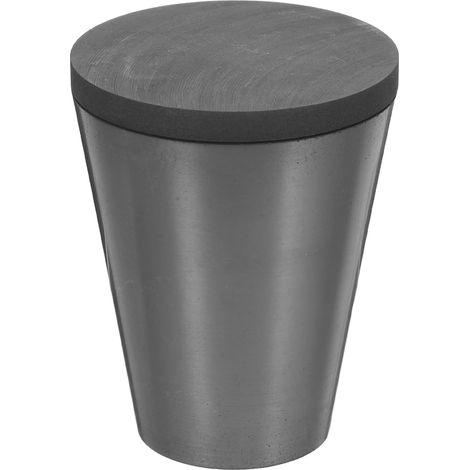 Creuset en Graphite Résistant Haute Température 52×65 Mm avec Couvercle pour Fusion Métaux, Affinage Aluminium et Fonderie Bijoux, Creuset de Laboratoire Polyvalent pour Fonte Or, (1/5)