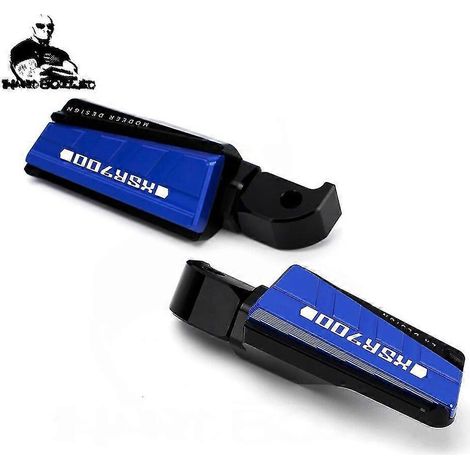 Fußrasten-Set für Yamaha Niken TDM900, TDM 900 A, XSR 700, 900, XSR700, XSR900, SCR 950, Tracer 700/GT, 900/GT – Blau