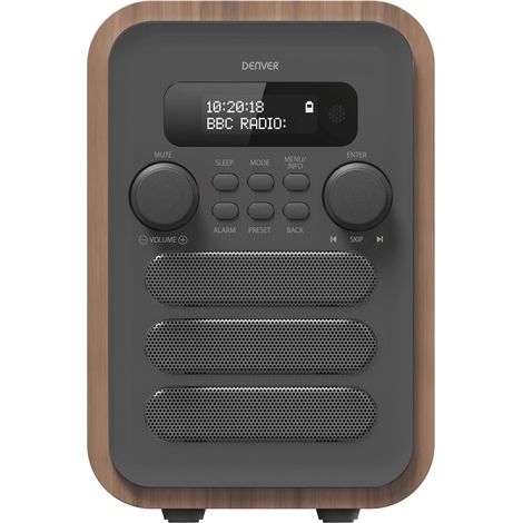 Radio fmdab bluetooth legnogrigio 3338 (1/2)