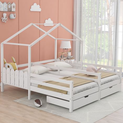 Cama almacenaje de 140x200cm con cabecero, luz de lectura USB integrada, piel sintética gris (Sin Colchón) (1/5)