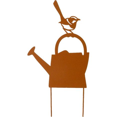 Silhouette déco jardin Arrosoir 22x42cm