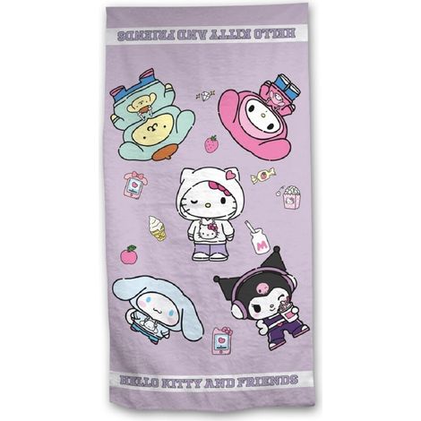 Hello Kitty Strandtuch 170x90 cm Weiches Badehandtuch für Fans