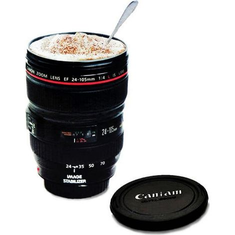 Mug Café Objectif Appareil Photo, Tasse Style Lentille pour Photographe et Cadeau de Voyage