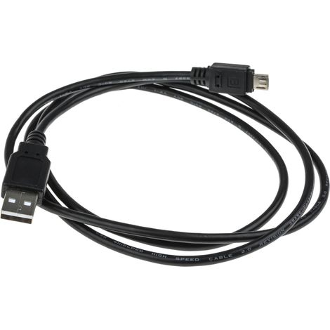 Câble USB RS PRO, Micro USB B vers USB A, Noir, 1.2m ( Prix pour 1 ) (1/2)
