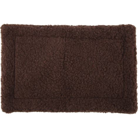 Tapis Rectangulaire en Peluche pour Cochon d'Inde Hérisson, Nid Douillet pour Hamster Maison d'Animal Brun Foncé (1/5)
