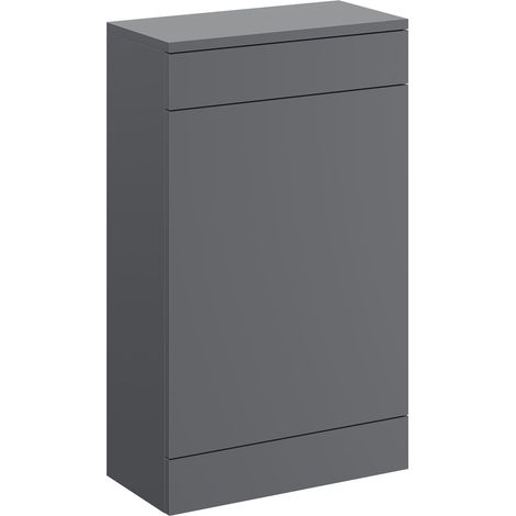 Napoli Gloss Grey 500mm Toilet Unit (1/5)