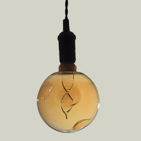 Ampoule Décorative à Filament Led E27 4w 1800k G175 Verre Doré