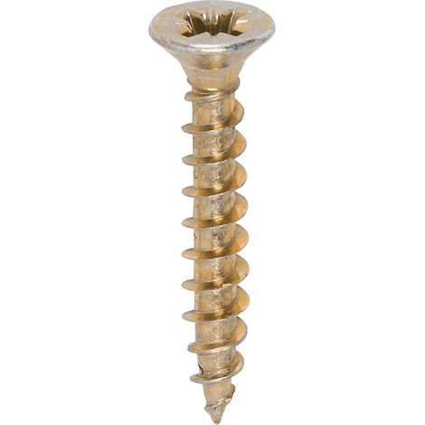 TIMco 4.5 x 30mm Solo Zinc & Yellow Woodscrew Qty 200