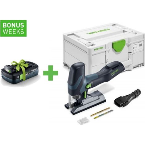 Festool Scie sauteuse pendulaire sans fil CARVEX PSC-E 18 EB-Basic sans batterie ni chargeur en Systainer