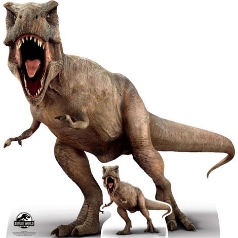 Figurine en carton JURASSIC WORLD Tyrannosaurus Rex Dinosaure Hauteur 100 cm