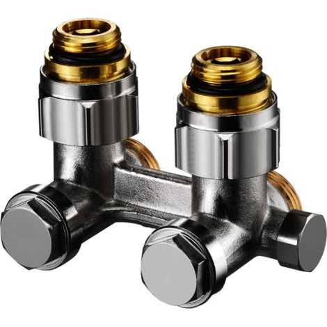 Oventrop Multiflex F CEW raccord coudé obturateur 1015934 G 2000 /2 AG x G 3/4 AG, laiton nickelé