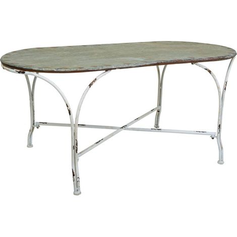 Mesa de centro de metal 120.5x65x52h cm (1/5)