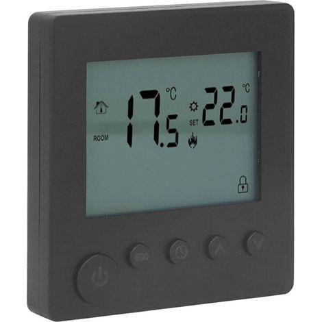 Thermostat intelligent 4500 W pour chauffe-eau – commande tactile, tension universelle 90–240 V – couleur noir (1/5)