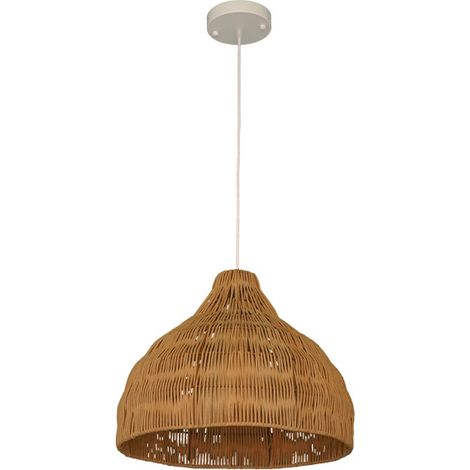 Suspension sur secteur pour l'extérieur en herbe style bohème D30cm (1/4)