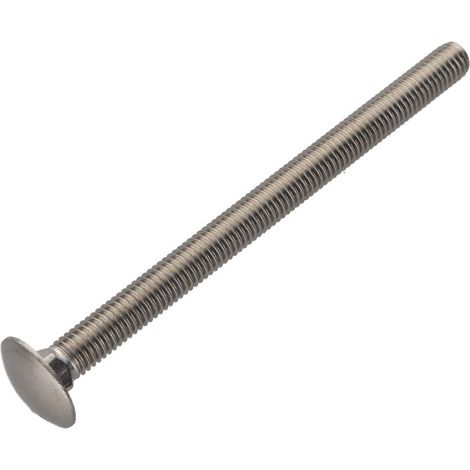 TRCC JAPY tête ronde collet carré Inox A2 M6X110 Filetage total