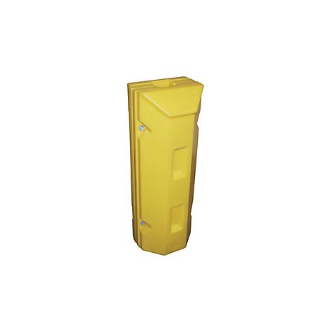 Protector de columnas y de postes  de polietileno amarillo  L x