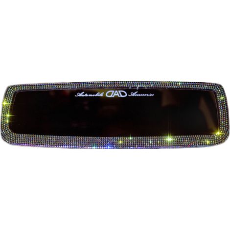 Specchietto retrovisore per auto con strass scintillanti, accessori per interni auto in cristallo (1/5)